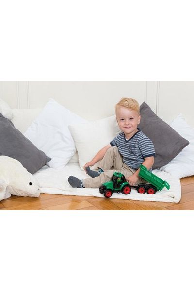 LENA Lena Truckies Tractor with Trailer for Children Green