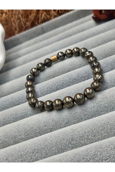 AURA Natural Stone Bracelet with Pyrite Stone