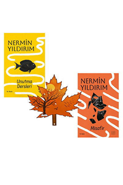 Everest Yayınları nermin yıldırım - unutma dersleri - misafir - 2 kitap ve kitap ayracı