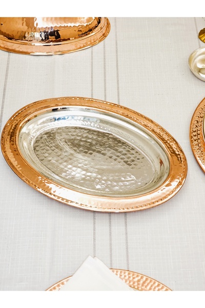 modabakir Copper Boat Plate 30 cm