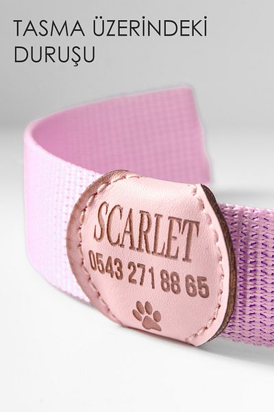 pasiole Leather Dog Tag, Leather Dog Name Tag, Dog Cat Collar, Dog Locket