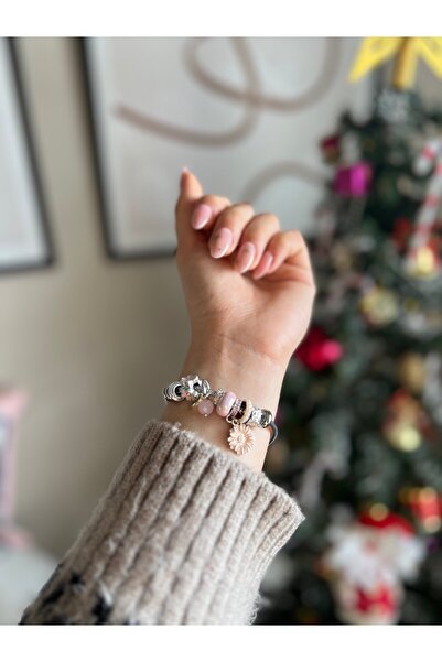 SHINELUC الفضة الخنصر ديزي الصلب سحر سوار