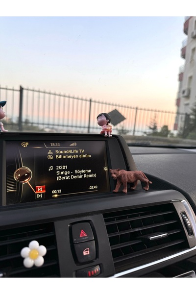 OTOMOGARAJ Otomobil torpido süsü aslan aksesuar torpido aksesuarı aslan kahve...