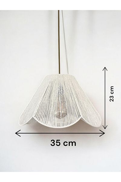 KorFam Work Handmade Bohem Flower Shape Rustic Chandelier