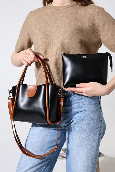 Moda azza ΜΑΥΡΗ ΤΣΑΝΤΑ ΩΜΟΥ ΜΕ ΚΛΕΙΣΙΜΟ ΜΑΓΝΗΤΗΣ ΚΑΤΑΣΚΕΥΗΣ