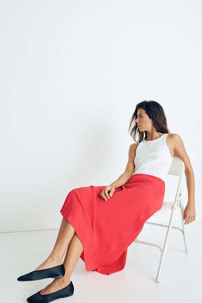 H&M Crêpe slip skirt