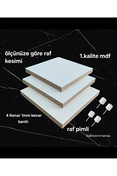 90 x 90 dolap içi özel kesim raf