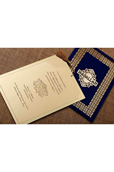 BASKIYERİ 50 Adet Aras Sünnet Davetiye 4959