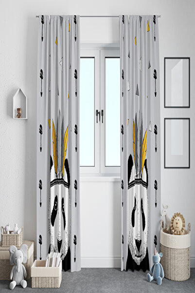 BelezaHome Gray Panda Decorative Pendant Lamp Children's Room Chandelier