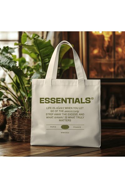 Vordevia Geantă de producție specială din pânză imprimată Essentials