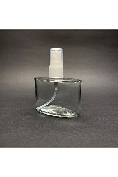 4 ADET 50 CC YASSI KÖŞELİ CAM ŞİŞE - DÜĞÜN, NİŞAN, KINA İÇİN HEDİYELİK KOLONYA ŞİŞELERİ - 50 ML
