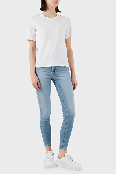 Calvin Klein Streç Pamuklu Slim Fit Yüksek Bel Süper Dar Paça Jeans J20J2244861AA KOT PANTOLON