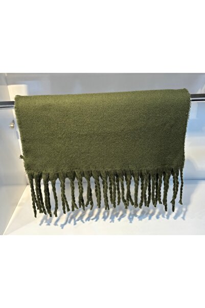 ŞURA ŞAL Χειμερινό Χακί 45*175 Πράσινο Σάλι Σάλιαρισματοποιημένο