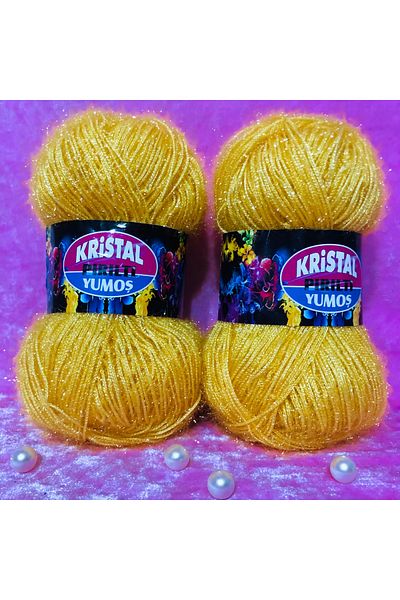 Kristal 2 Pieces of Twinkle Soft Glitter Hand Knitting Yarn