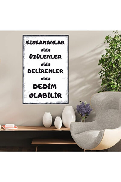 DURUSOY Ahşap Retro Mdf Poster , Komik Sözler , Duvar Yazıları , Manzara ,  T...