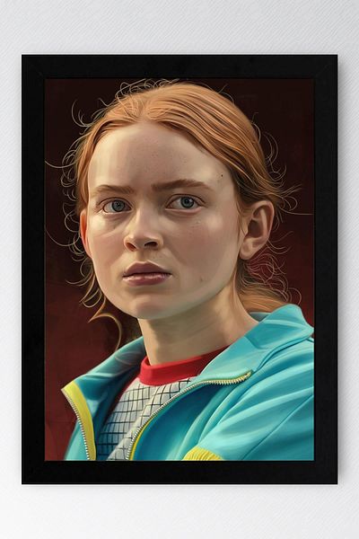Saturn Stranger Things Max Pictură înrămată - Pictură poster de serie