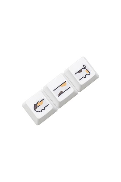 KPrepublic Calicoc A Keycap X1 Cute Little Calico Cat Keycap Kitty Meme Keycap Dye Subbed Keycaps For Mx Stem G