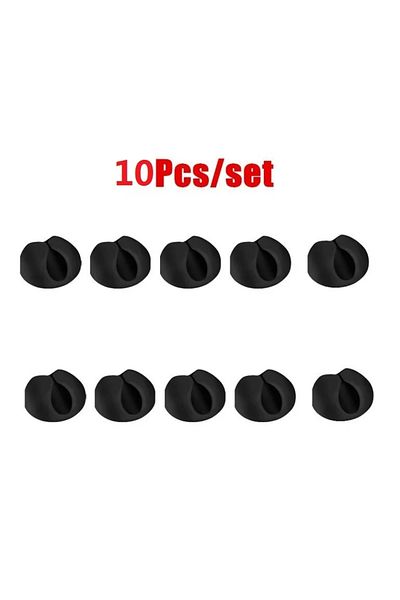 Choice 10pcs 10/20pcs Cable Clips Winder Silicone Cable Organizer Desktop Wire Storage Charger Cord Holder