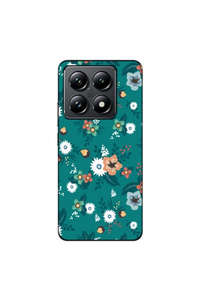 Zebana Xiaomi Mi 14t Compatible Case Spring Flowers 2 Silicone Case (Printed)