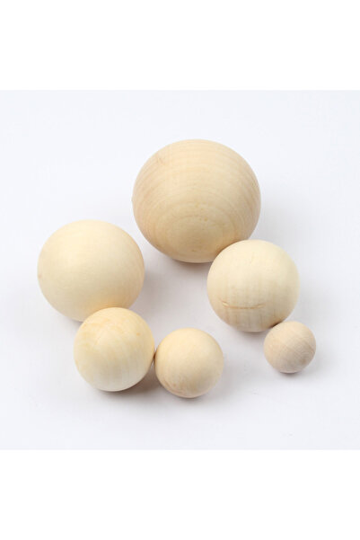 Choice3 خرز خشبي طبيعي دائري بدون ثقب، 20 مم، 10 قطع، 1-50 قطعة، صديق للبيئة،...