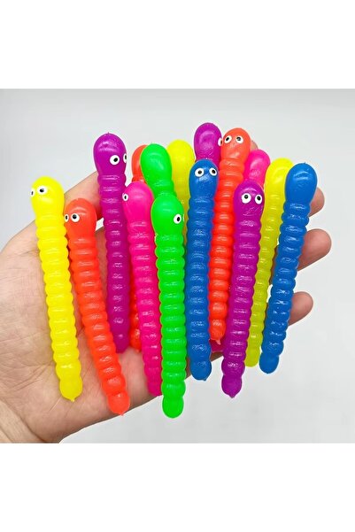Choice 5 قطع عشوائية الألوان 5 قطع ملونة من ألعاب سحب الديدان المصنوعة من الم...