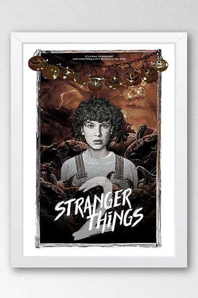 Saturn Πίνακας με κορνίζα Stranger Things - Πίνακας αφίσας της σεζόν 2