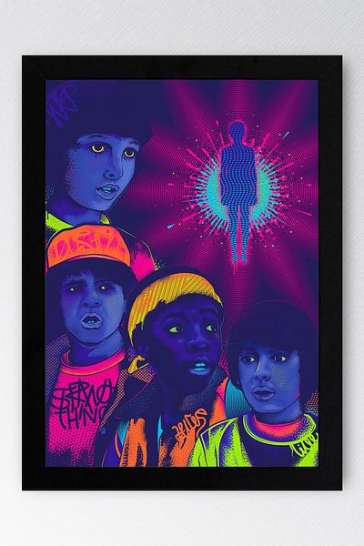 Saturn Stranger Things Pictură înrămată - Poster de serie