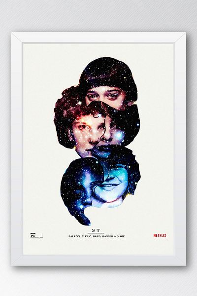 Saturn Stranger Things Pictură înrămată - Poster de serie