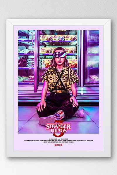 Saturn Stranger Things Eleven Πίνακας με κορνίζα - Πίνακας αφίσας της τηλεοπτικής σειράς
