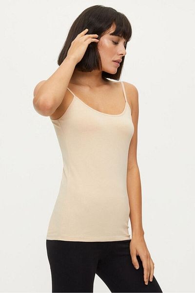 Bross Lycra Rope Strap 3-Piece Skin Women's Undershirt 1246