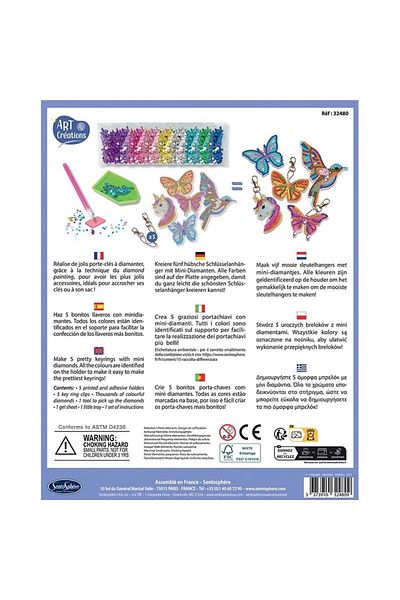 Sentosphere Creative kit with diamonds / rhinestones - Keychains