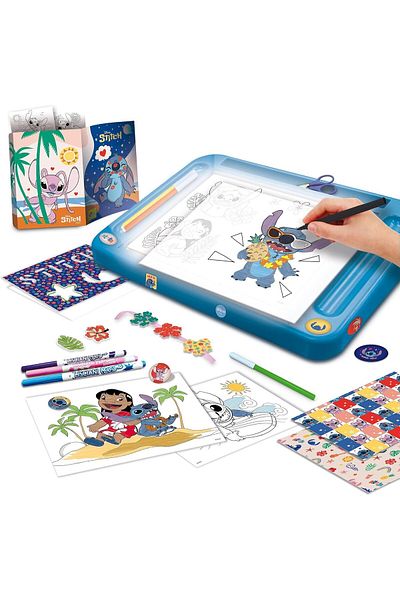 Lisciani Drawing board with lights - Stitch