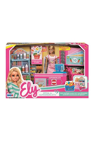 Organic Sisters Toys Set supermarket RS Toys, cu stand vanzare, casa de marca...