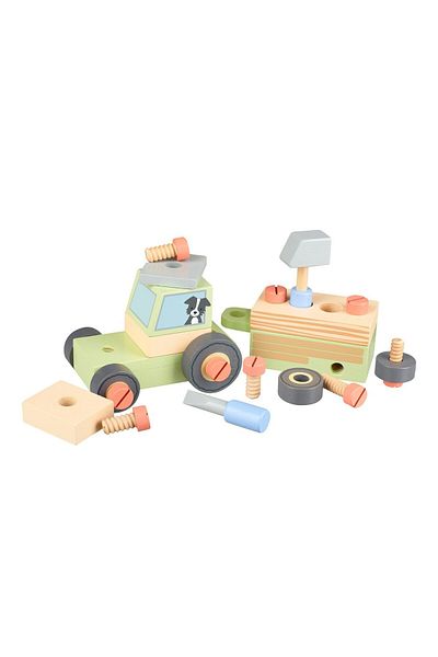 Orange Tree Toys Ξύλινο τρακτέρ για συναρμολόγηση, Orange Tree Toys