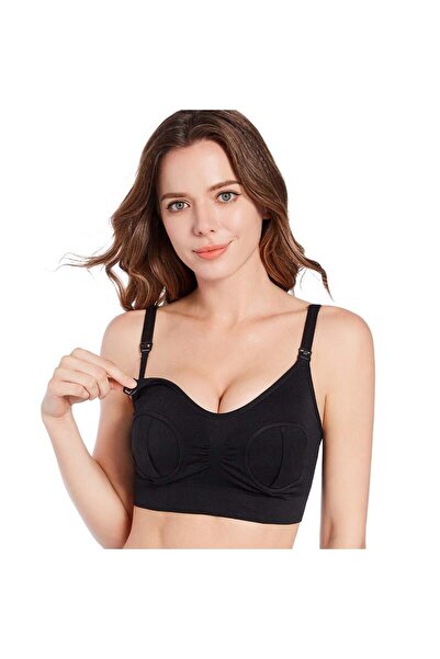 Bufnitel 2 In1 Bra - Nursing And Breast Pump Support (BLACK)
