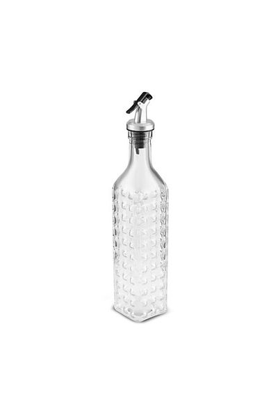 Karaca Daisy Glass Square Oil Pot 500 ml Transparent