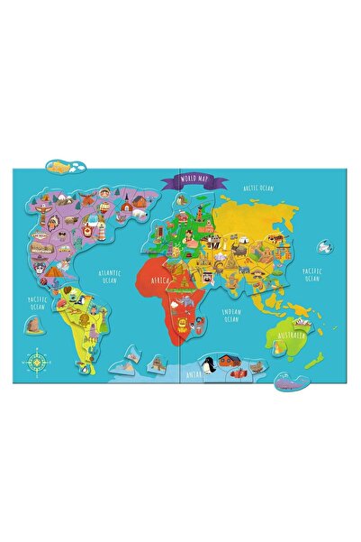 Dodo Magnetické puzzle - Mapa světa (118 dílků)