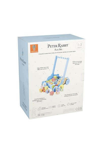 Orange Tree Toys Τρόλεϊ με κύβους Peter Rabbit™, Παιχνίδια με πορτοκαλί δέντρο