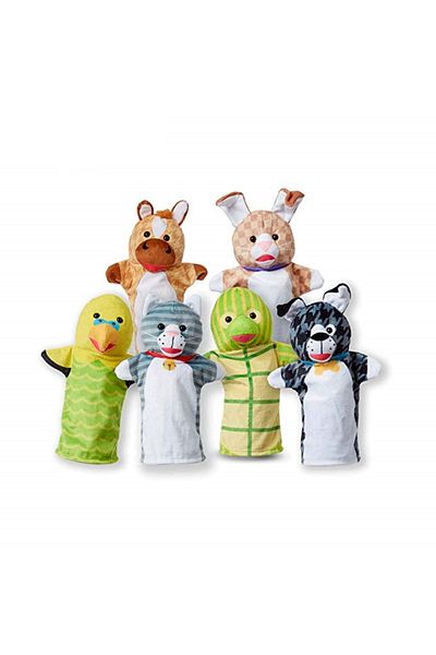 Melissa & Doug Σετ 6 χειροποίητων μαριονετών για κατοικίδια -