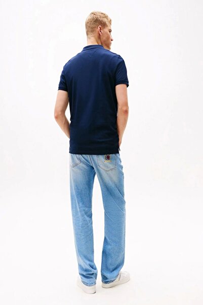 Tommy Hilfiger Tommy Jeans TJM SLIM PLACKET POLO EXT Erkek LACİVERT T-shirt DM0DM20676C1G