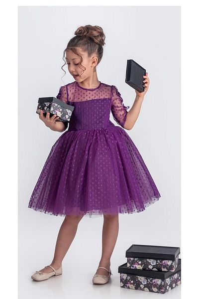 KT PERA BABY Bow Detailed Fluffy Holiday 23 April Party Dress