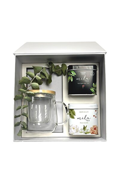 Mila Tea Aşkın Beyaz Dokunuşu - Sevgililer Günü Çay Seti  / Süzgeçli Kapaklı ...