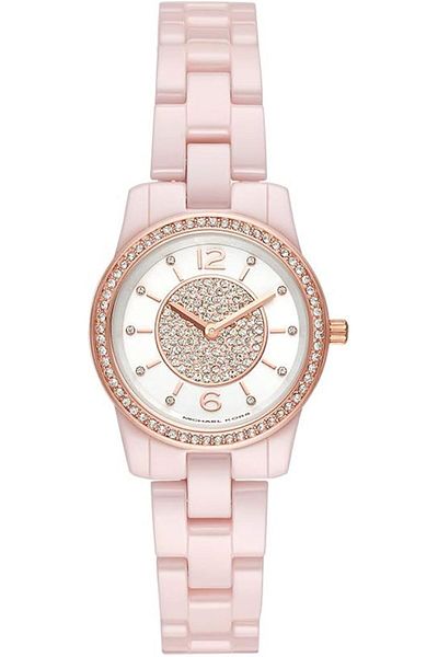 Michael Kors MK6622 Woman Ceramic Steel Watch, Pink - MK6622