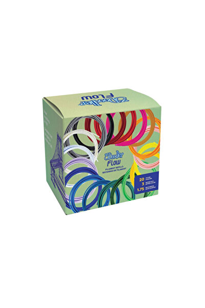3Doodler FLOW Refill 20 Renk Yedek Filament Set - 1.75mm, PLA