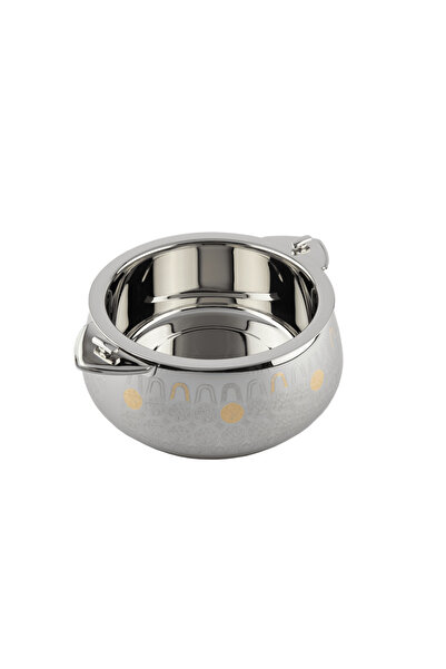 ALSAIF Myrna Stainless-steel Hotpot With Two Handles ,colour: Gold, Size:5000 ml