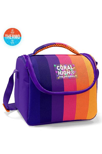 Coral High Kids Colorful Striped Thermo Lunchbox 22774