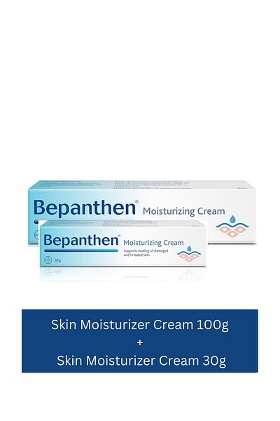 Bepanthen Skin Moisturizer Cream 100g + Skin Moisturizer Cream 30g