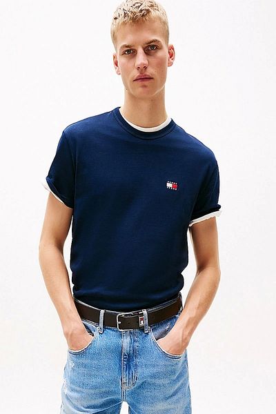 Tommy Hilfiger Ανδρικό μπλουζάκι σκούρο μπλε τζιν Tommy 20322