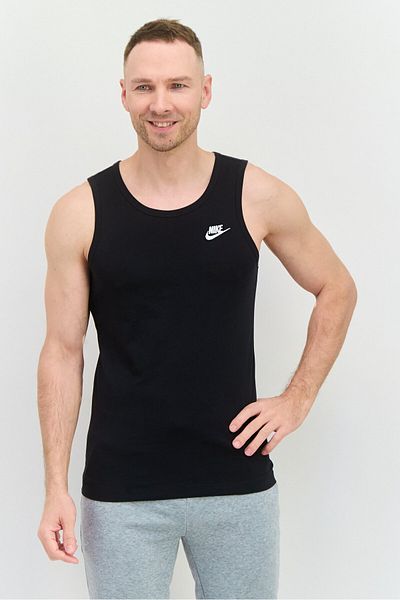 Nike Men Sportswear Fit Sleeveless Running Vest, Black