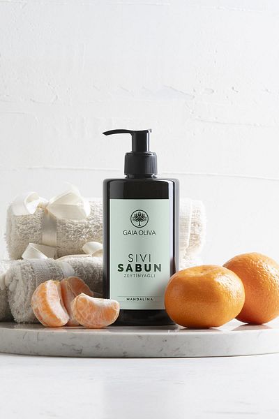 Gaia Oliva Olive Oil Mandarin Liquid Soap 350 ml
